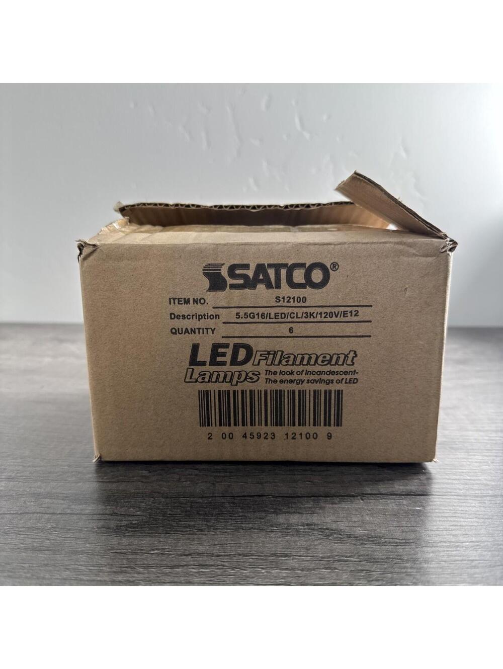 Satco S12100 5.5W G16 LED Bulb Lot Of 6 NEW